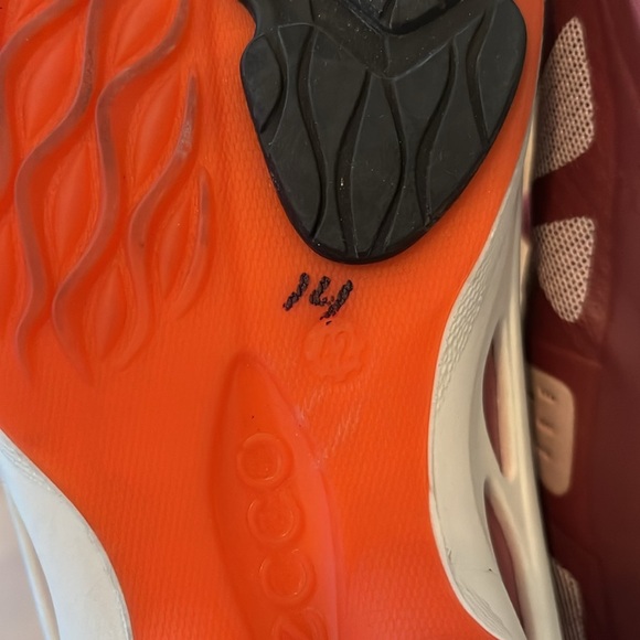 Ecco Biom Fjuel Racer Women's Running Shoes Peach Pink Beige - Picture 10 of 10